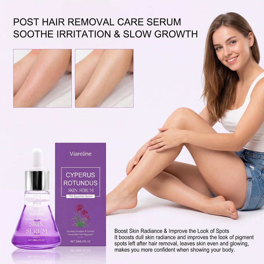 Post Hair Removal Care Serum Soothing Brightening Skin Care for Keeping It Moisturized Soft Refreshed with Hyaluronic