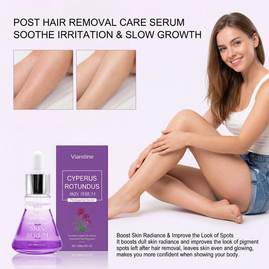 Post Hair Removal Care Serum Soothing Brightening Skin Care for Keeping It Moisturized Soft Refreshed with Hyaluronic