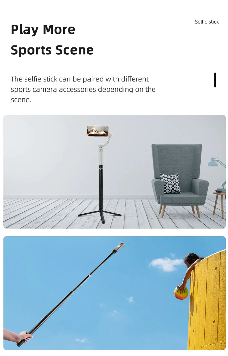 BRDRC 1.3M Selfie Stick Tripod