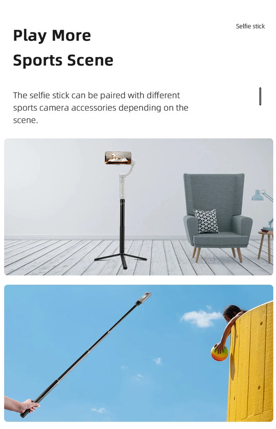 BRDRC 1.3M Selfie Stick Tripod