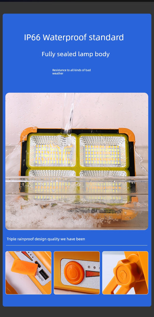 Led Stall Power Failure Emergency Satchel Solar Light