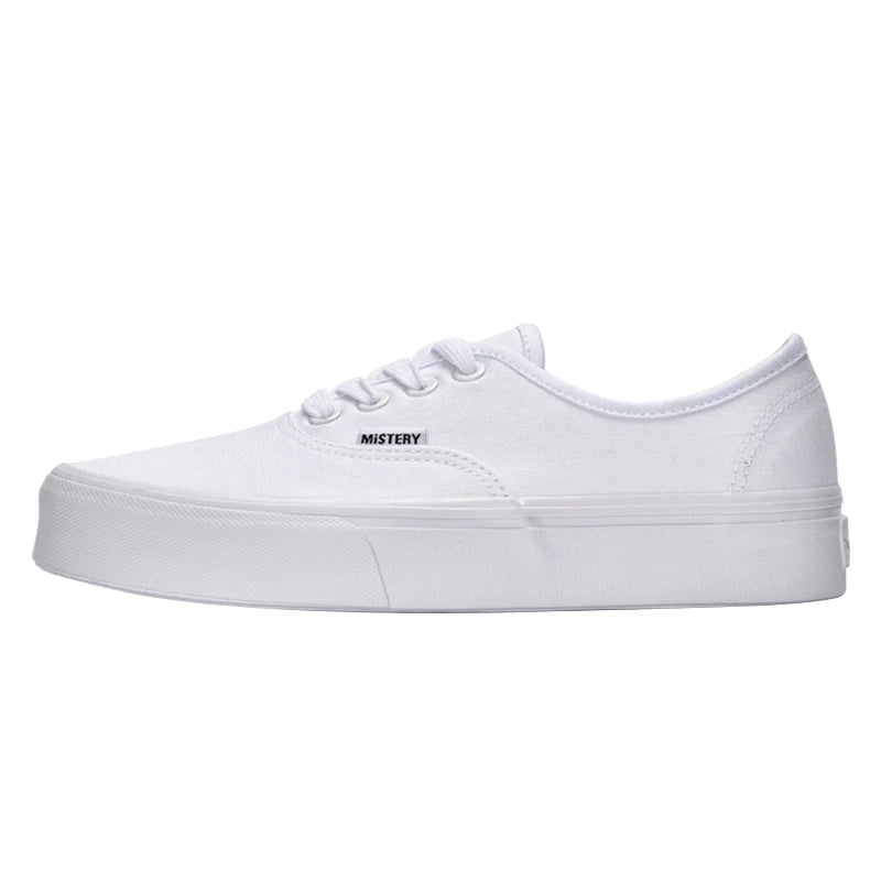 Casual Flats Canvas Sneakers Women Outdoor Solid Color Shallow Sports Shoes Tennis Female Streetwear Lace Up Vulcanize Shoes