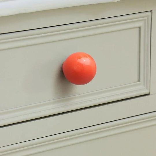 Handles Drawer Cabinet Furniture Kitchen Handles for Cabinet Knob Door Drawer Knob Colour Ceramics Rotundity Single Hole