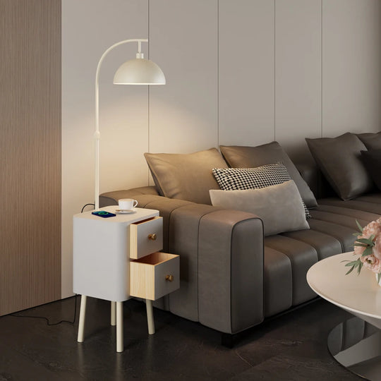 Italian Luxury Nightstand with Light Drawers