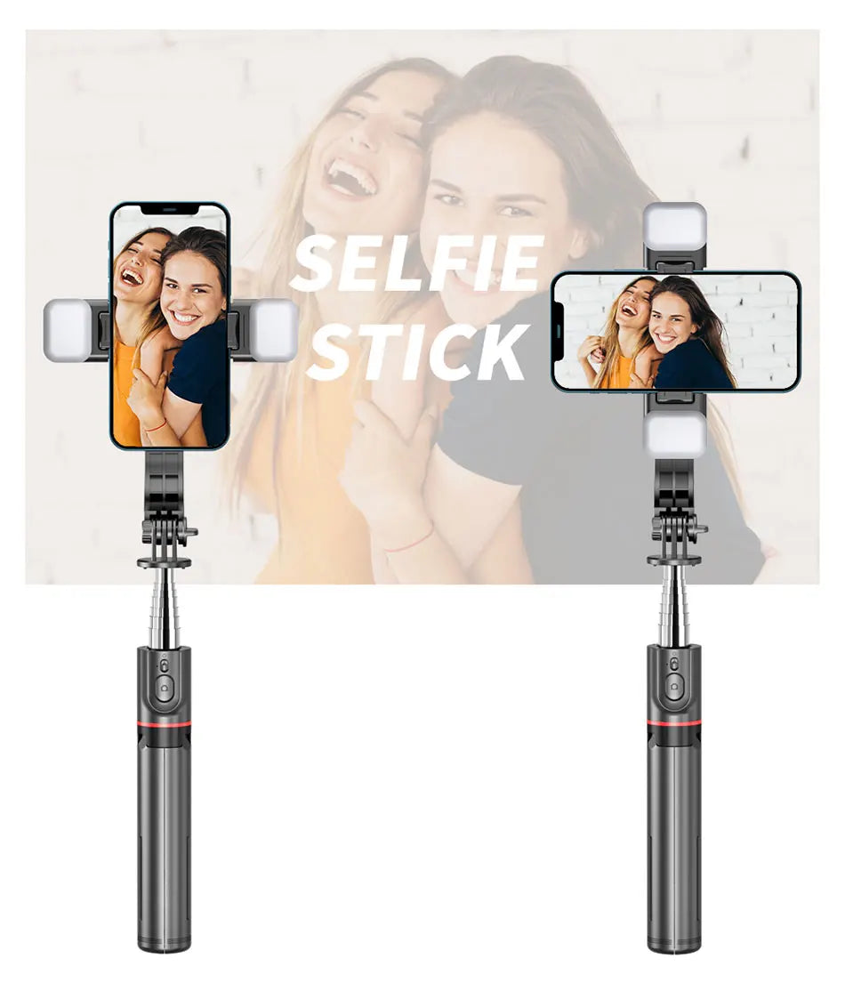 Wireless Bluetooth Double Fill Light Tripod with Remote Shutter for Android & iOS Smartphones