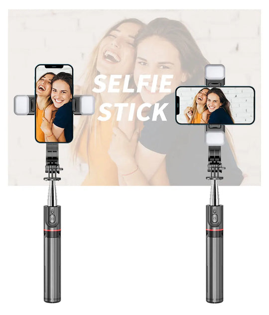 Wireless Bluetooth Double Fill Light Tripod with Remote Shutter for Android & iOS Smartphones