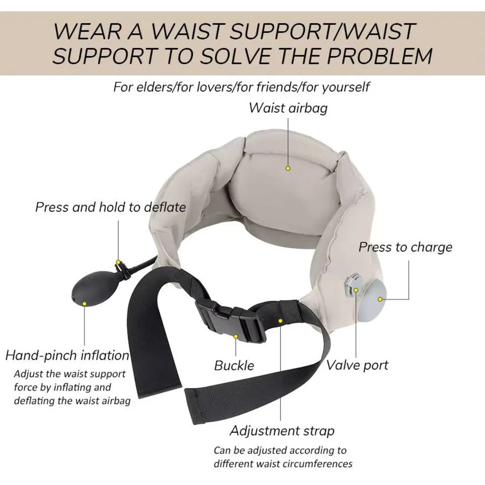 Inflatable Lumbar Support Pillow