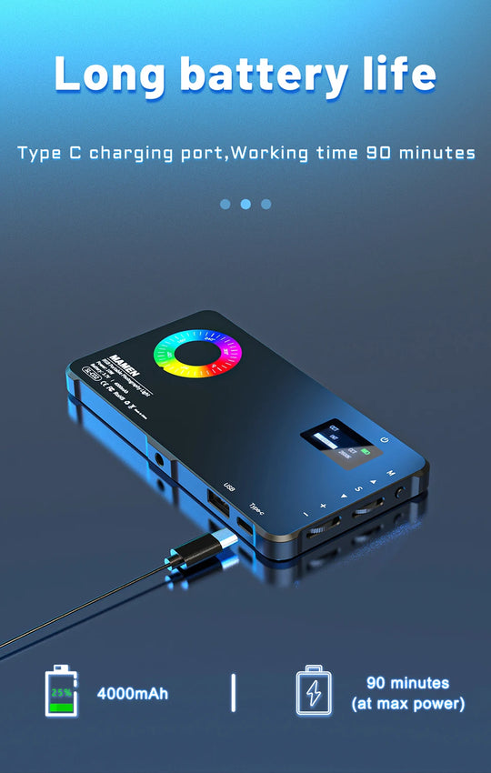 MAMEN 70° Spotlight RGB Video Light