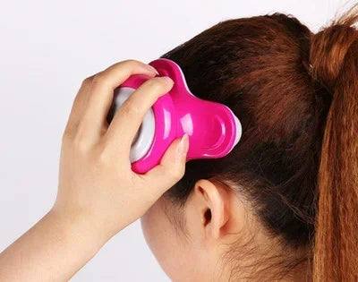 Mini Neck Massager with Neck and Back Function, Plastic Triangle Electric Beauty Massager, Anti-Cellulite, Body Relaxation, USB