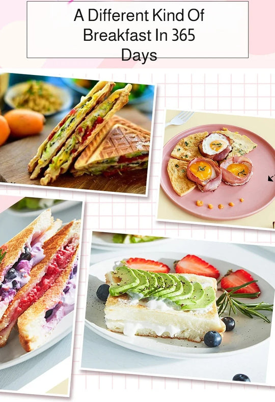 Sandwich Machine Home Kitchen Appliance Removable Non-stick Breakfast Maker Multi Cookers Toasters Electric Ovens Hot Plates