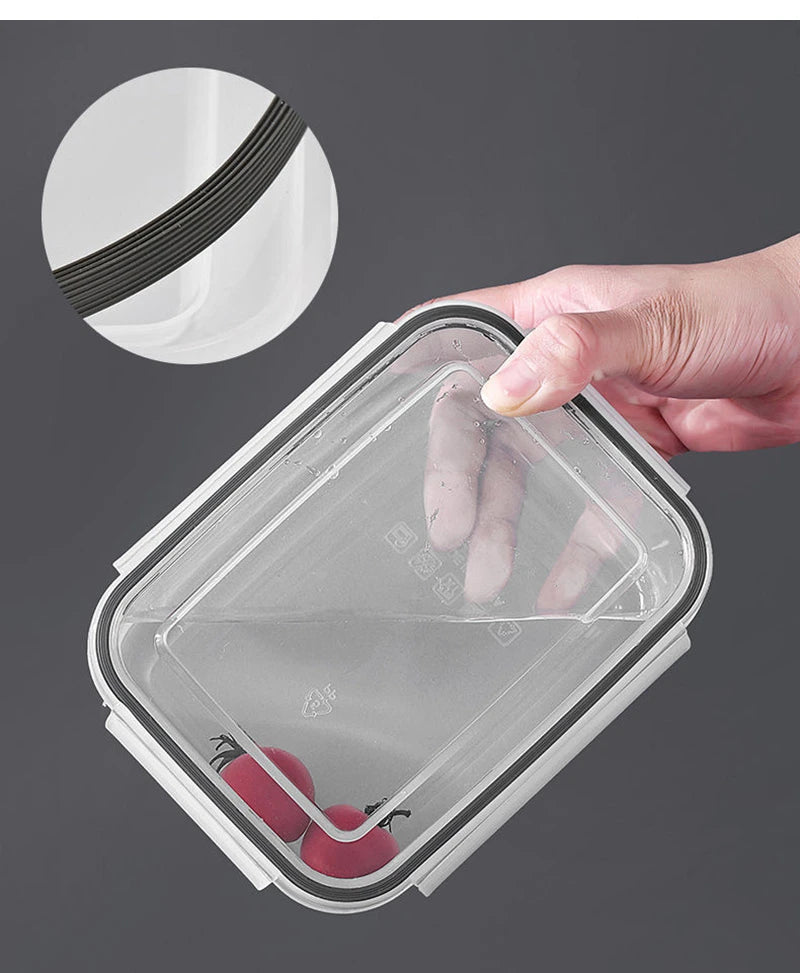 Multipurpose Refrigerator Storage Container with Drain Basket