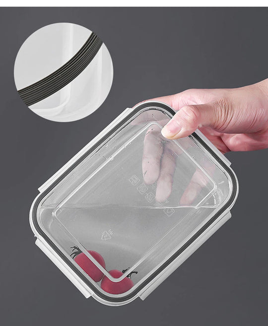 Multipurpose Refrigerator Storage Container with Drain Basket