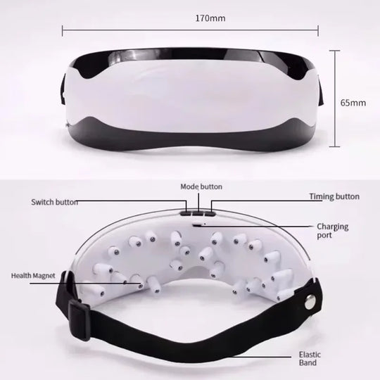 Eye Massager Instrument Electric Silicone Magnetic Massager Eye Care Instrument Eye Massager to Relieve Eye Fatigue Massager