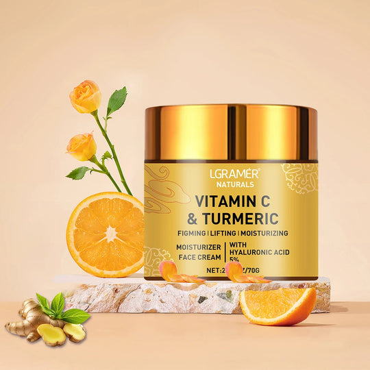 Turmeric Vitamin C Face cream Retinol Moisturizing Firming Hyaluronic Lightening Repairing Smooth Skincare Whitening Creams