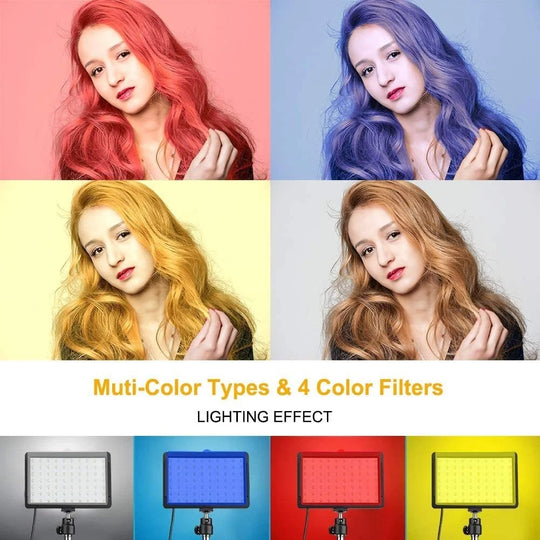 LED Video Light Camera Photography Lighting Kit