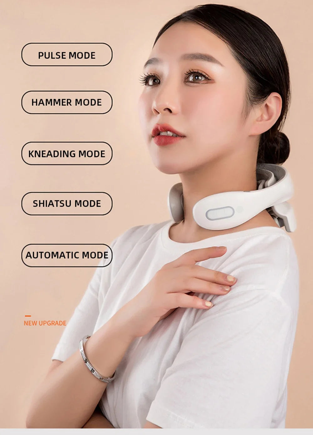Shoulder Neck Massage Smart Back And Neck Massager Cervical Vertebra Health Care Vibrator Heating Relieve Pain Muscle