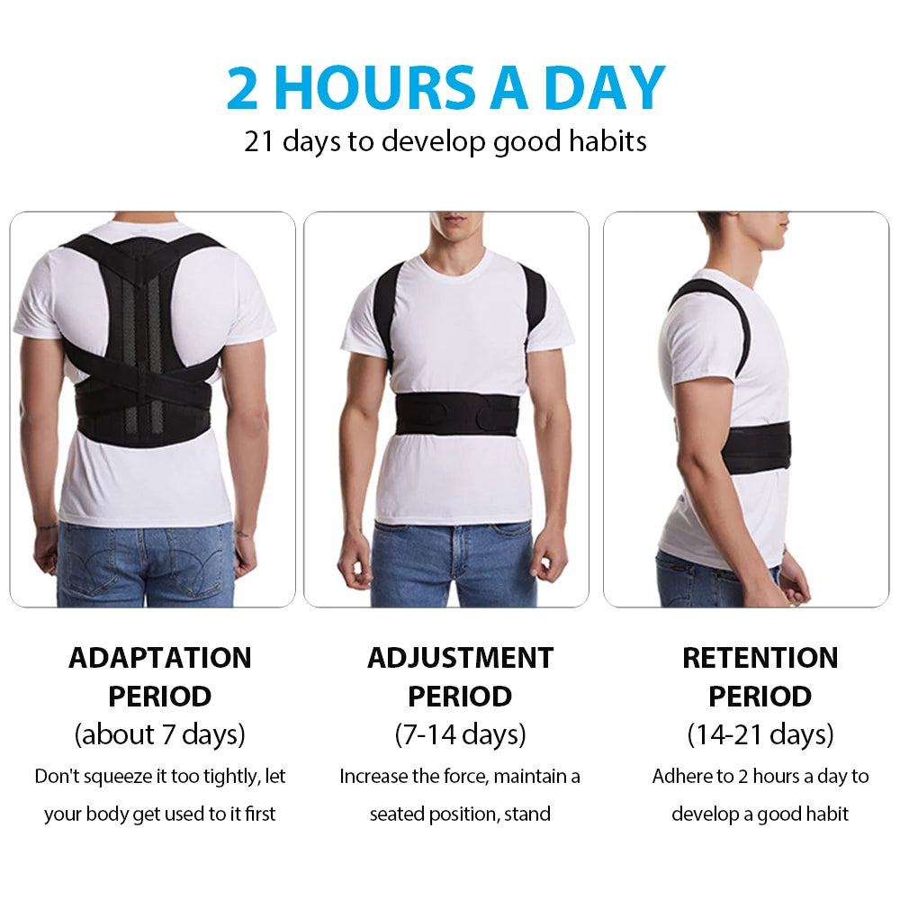 Back Brace Posture Corrector Belt for Women & Men