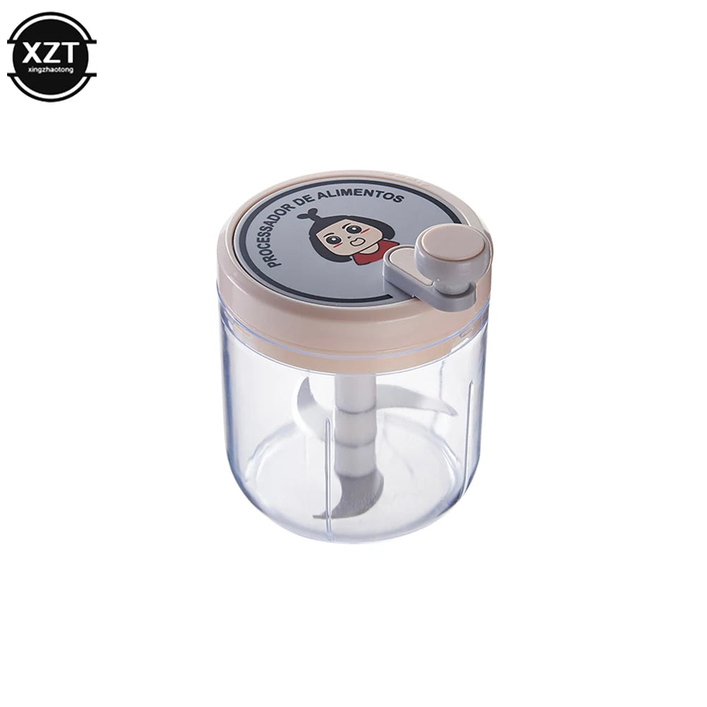 Mini Hand-Cranked Garlic Chopper
