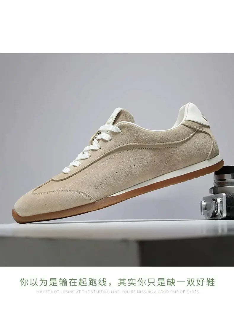 Non slip sneakers simple elegant style soft wear resistant sole lightweight breathable casual trainers for men women streetwear