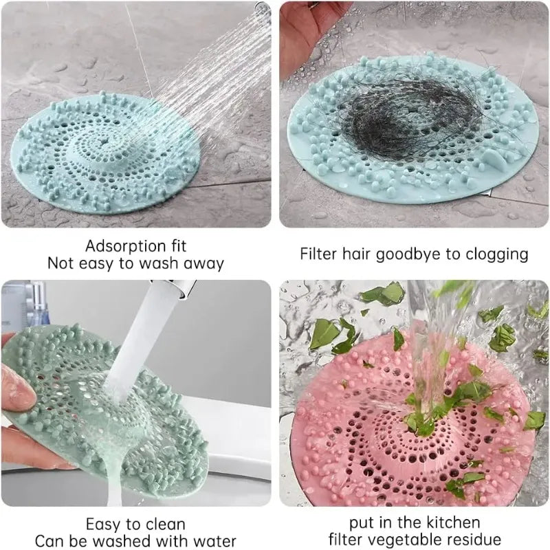1PC Silicone Drain Strainer