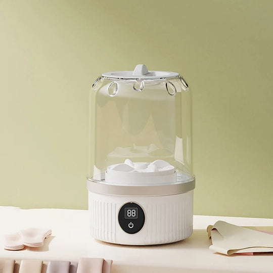 Mini Washing Machine Portable Washer Underwear Washer Rechargeable Automatic Laundry Cup Washing Machine Travel Home Dormitory