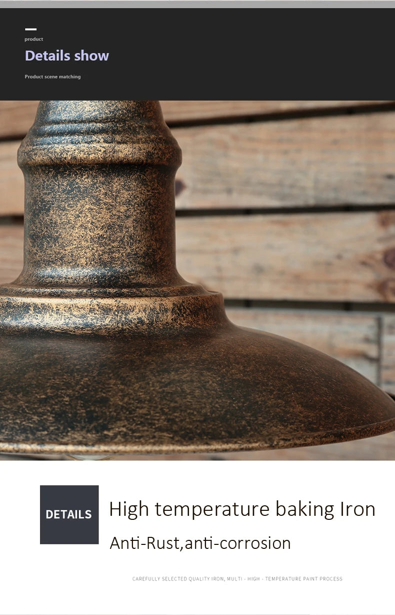 American Industrial Wall Lamp Porch Lamp Outdoor Courtyard Garden Lamp Billboard Park Wall Light Stair Bedside Bedroom Lighting