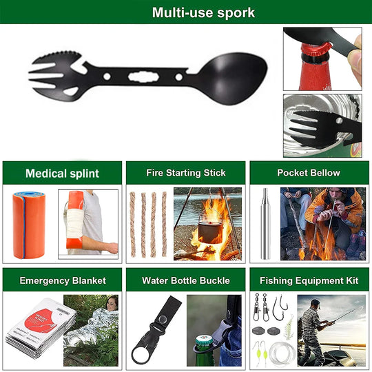 Outdoor Multifunction Camping Survival Kit