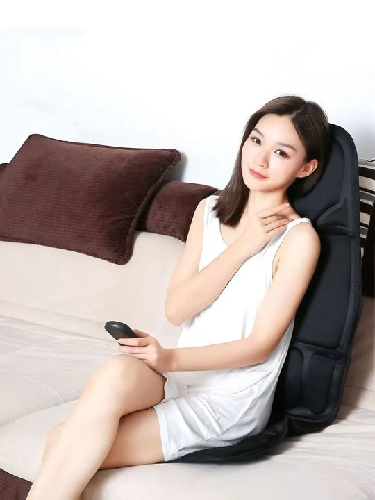Home car massage cushion multifunctional combines neck waist vibration seat cushion fullbody electric heating car massage device