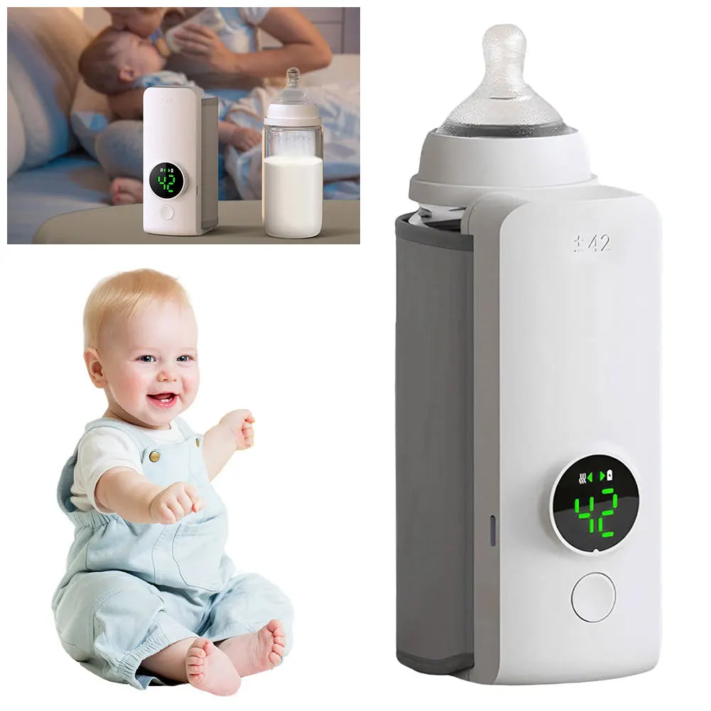 Cordless Milk Warmer with Temperature Control Baby Bottle Warmer Travel Warmer for Comfortable Baby Feeding On The Go