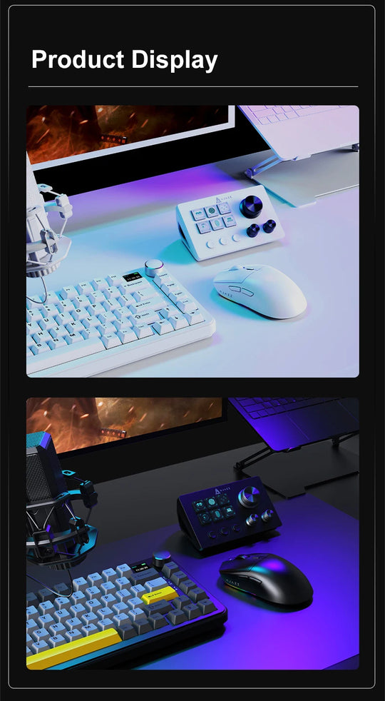 Ajazz AKP03E Programmable Macro Keyboard Multifunctional Console Panel Assistente Custom Button Mini Keyboard For PC Laptop