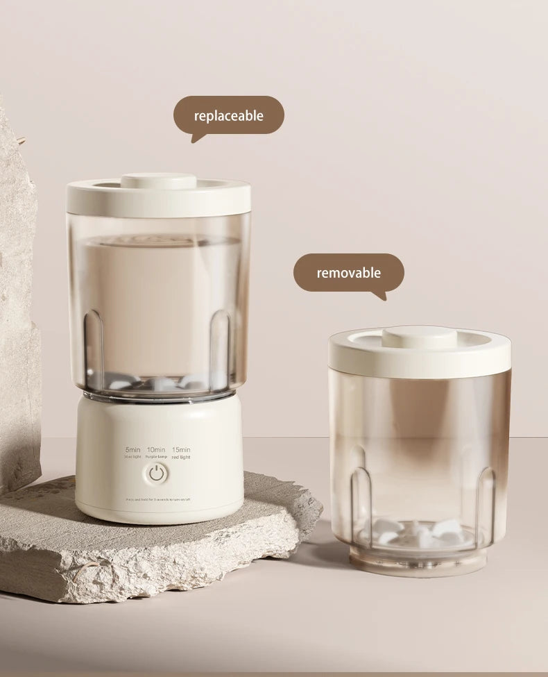 Mini Washer Underwear&Socks Makeup Brush Cleaner Washer Rechargeable Wireless Portable for Travel/Home/Dormit