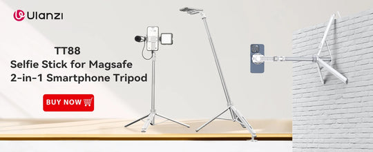Ulanzi MT-79 2M Portable Universal Tripod Aluminum Alloy Lamp Holder Support LT028 Fill Light Lightweight Camera Action Camera