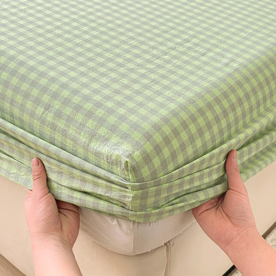 Pure Cotton Fitted Sheet Adults Kids Room Bedsheets Single/Twin/Queen/King Size Bed Cover простынь Soft Mattress Protector