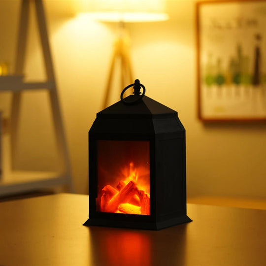 LED simulation flame lamp Nordic style decorative fireplace lamp creative home crafts atmosphere night light