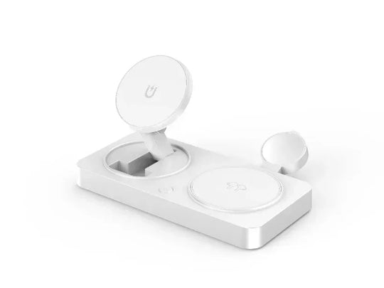 3 in 1 Magnetic Wireless Charger Foldable Phone Stand Fast Charging Station For iPhone 16 15 14 Pro Max iWatch 10 9 Airpods Pro2