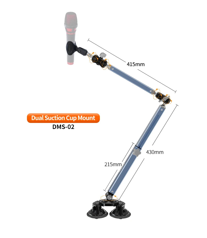 Mic Boom Arm Microphone Stand for Blue Yeti FIFINE AM8 K669B HyperX QuadCast SoloCast AT2020 Shure SM7B MV7 and Other Microphone
