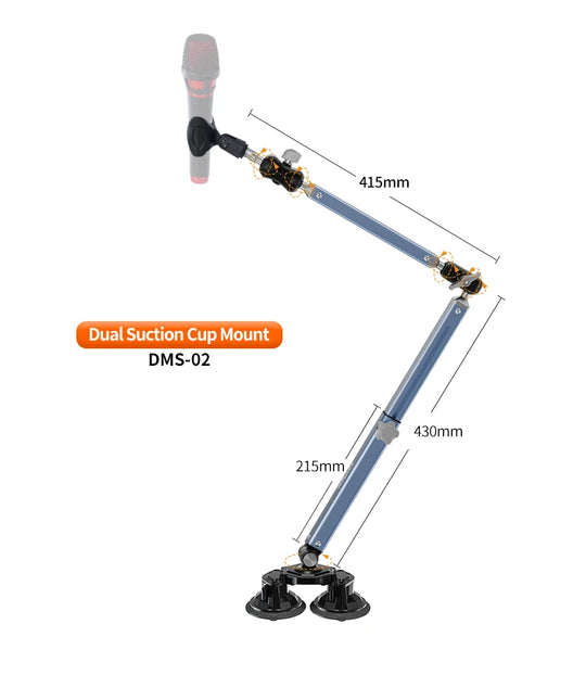 Mic Boom Arm Microphone Stand for Blue Yeti FIFINE AM8 K669B HyperX QuadCast SoloCast AT2020 Shure SM7B MV7 and Other Microphone