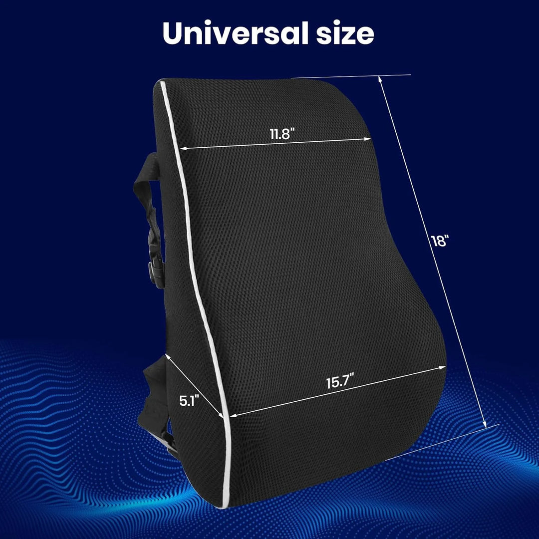 Non-Slip Memory Foam Lumbar Support Pillow