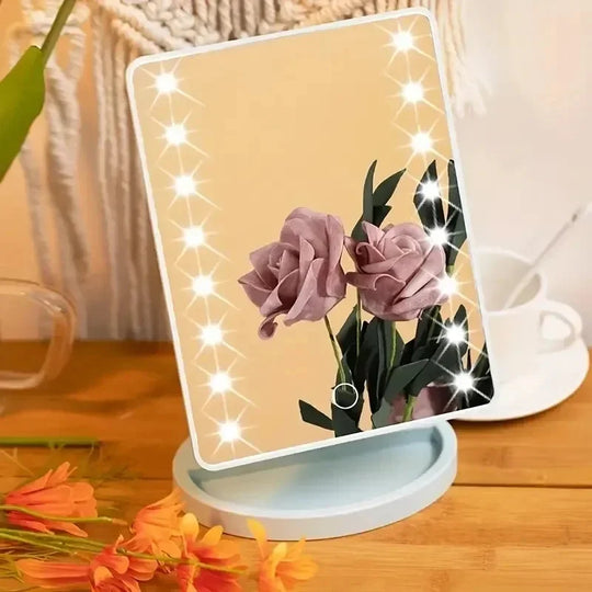 16 LED Desktop Makeup Mirror with Night Light