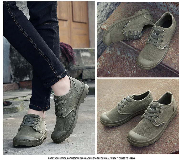 Casual Sneakers Mens Canvas Shoes Fashion Cool Street Sneaker Breathable Men's Casual Shoes Male Brand Outdoor Tooling Shoes
