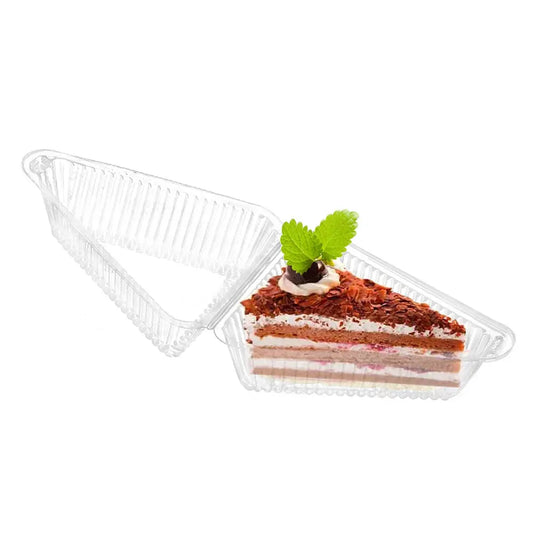 50 Pcs Cake Box Set Bread Containers Slice Carrier Triangle Pie Sandwich Cookie to Go The Pet Cheesecake