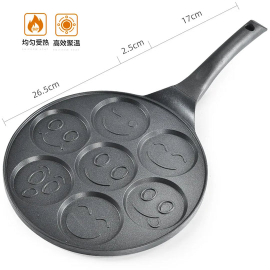 Seven Hole Breakfast Nonstick Frying Pan Pan With A Flat Bottom Porous Omelette Pan Baby Omelette Mold