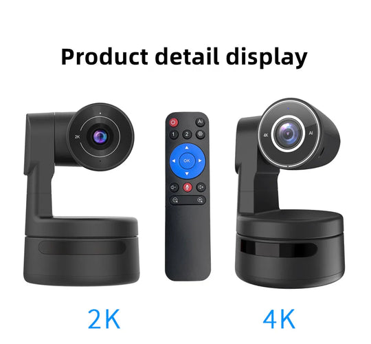 4K PTZ Webcam with AI Framing