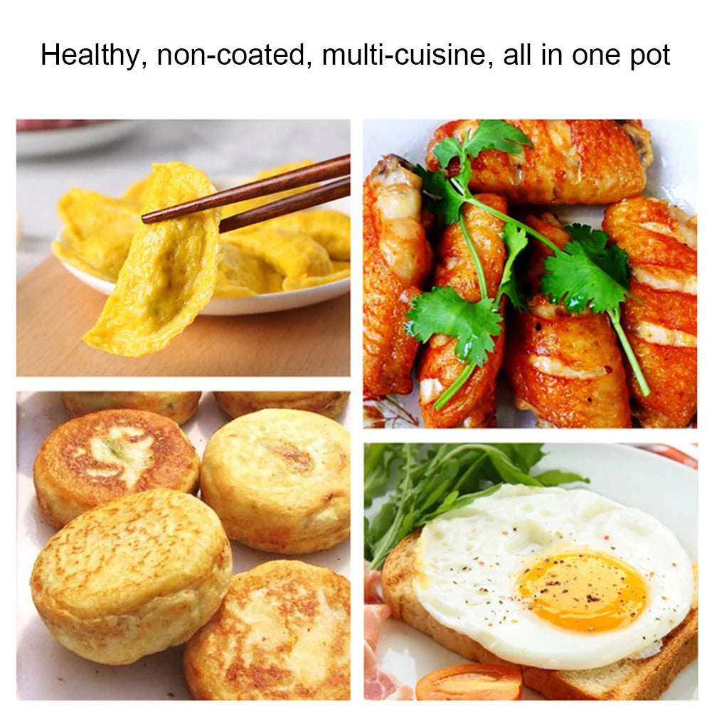 3/4/5 Hole Cast Iron Omelet Pan Non-Stick Cooking Egg Ham Pan Breakfast Grill Cooking Pot Egg Frying Pan Pancake Pan