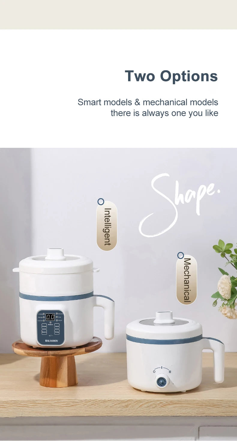 Electric Mini Rice Cooker and Multifunction Pot