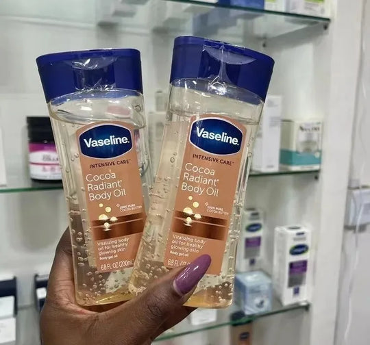 200mlVaseline Cocoa Body Luminous Oil Long-lasting Moisturizing Skin Care Oil Body Brightening Anti-drying Essence Care Product