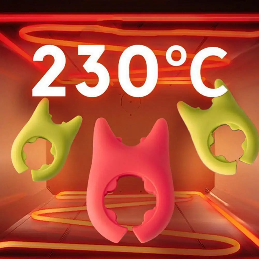 Portable Silicone Anti-Overflow Pot Lid Clip & Anti-Scalding Holder