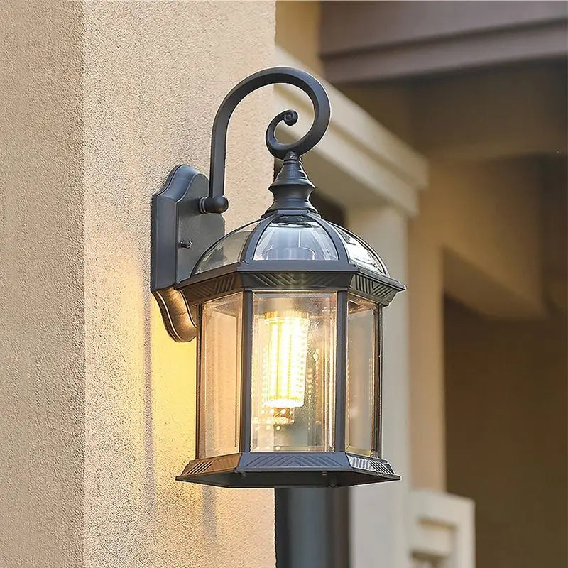 Outdoor WallLamp Waterproof Retro American Villa Courtyard Aisle Corridor Outdoor Simple Garden LED Balcony Wall Lamp
