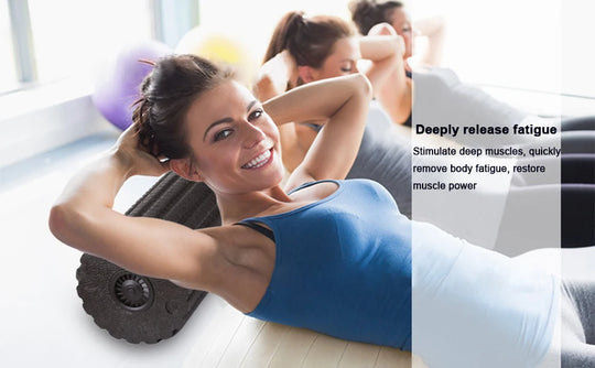 Vibrating Electric Yoga Massage Foam Fitness Roller
