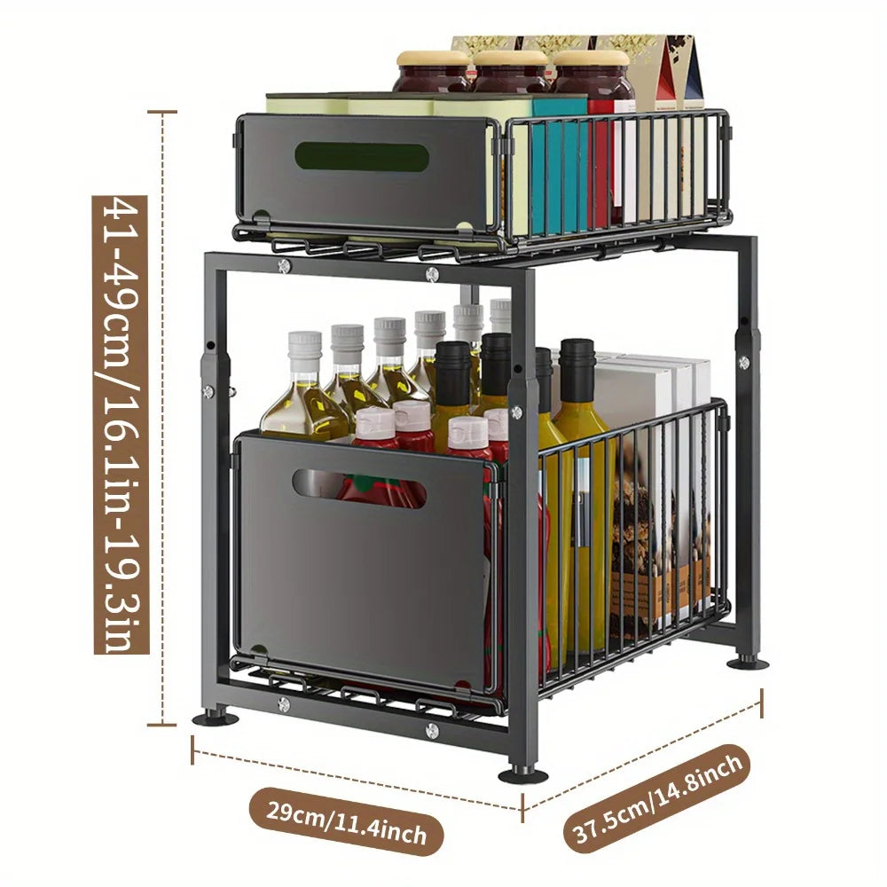 Adjustable Under-Sink Organizer